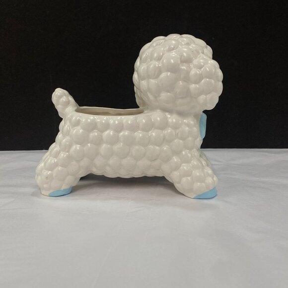 Vintage Ceramic Lamb Planter Gender Neutral Baby Decor - Picture 4 of 10